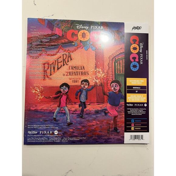 Coco Disney Original Motion Picture Soundtrack 2XLP Splatter Vinyl by Mondo NEW - Picture 6 of 10